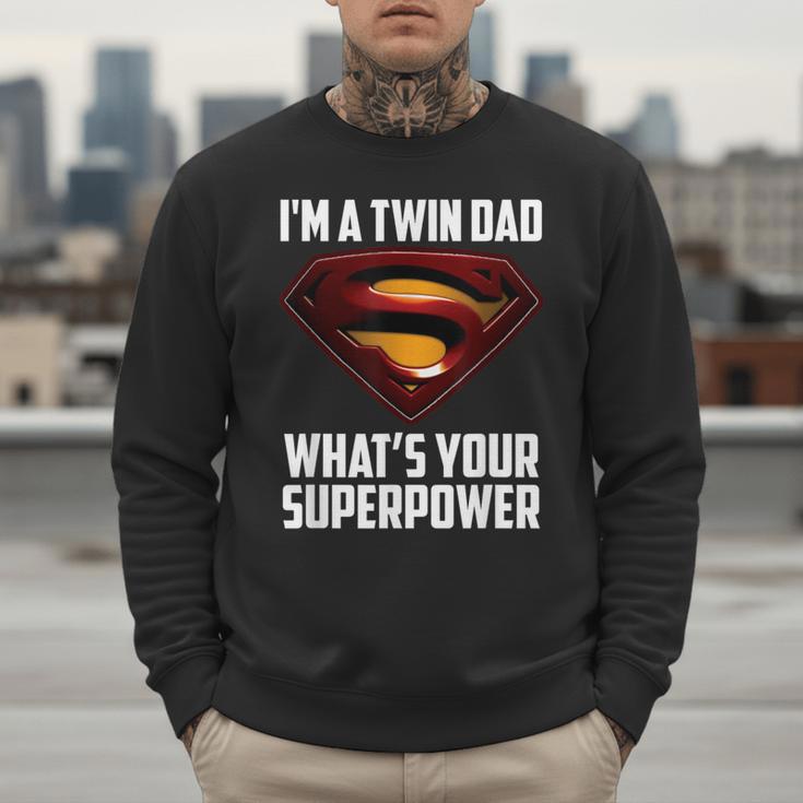 I'm A Twin DAD-What's Your Superpower Men Sweatshirt