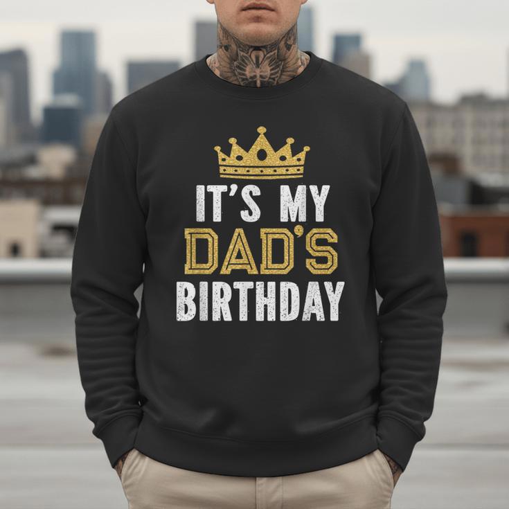 It's My Dad's Birthday Party Family Matching Small Men Sweatshirt