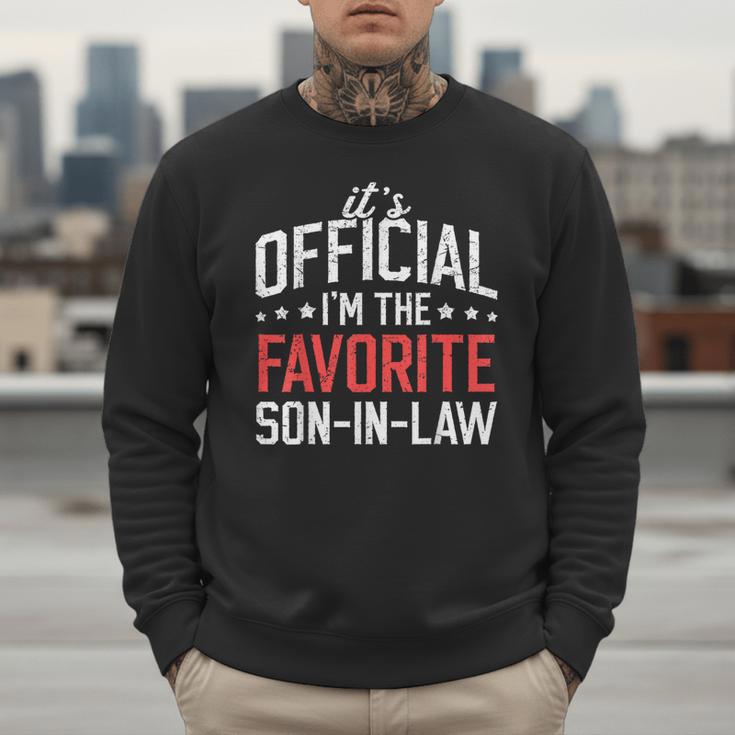 It's Official I'm The Favorite Son-In-Law Dad Father Men Sweatshirt