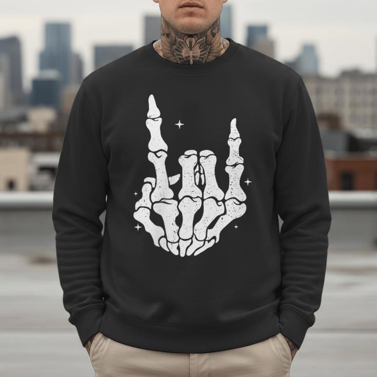 Just A Dad Who Always Came Back 2 Sided Skeleton Men Sweatshirt
