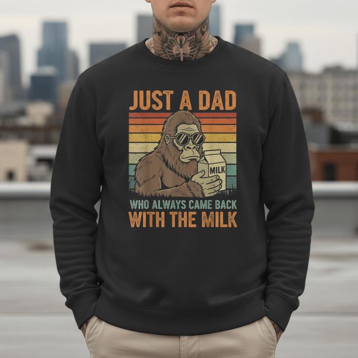 Just A Dad Who Always Came Back With The Milk Daddy Men Sweatshirt