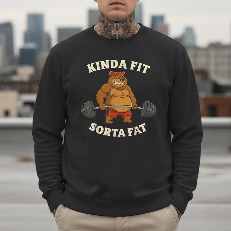 Kinda Fit Sorta Fat Gym Dad BOD Workout Apparel Men Sweatshirt