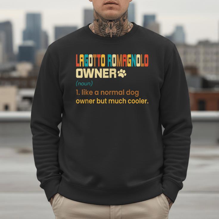 Lagotto Romagnolo Vintage Retro Dog Mom Dad Men Sweatshirt