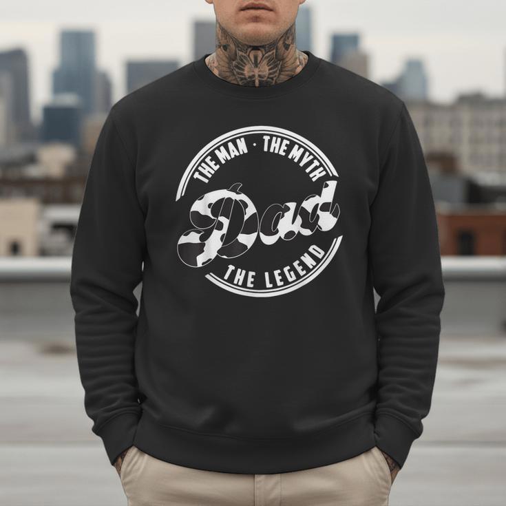 The Man The Myth The Legend Daddy Love Cows Dad Cow Print Men Sweatshirt