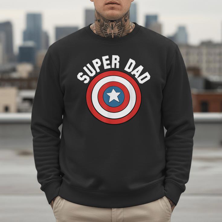 Marvel Father's Day Super Dad Captain America Shield Men Sweatshirt