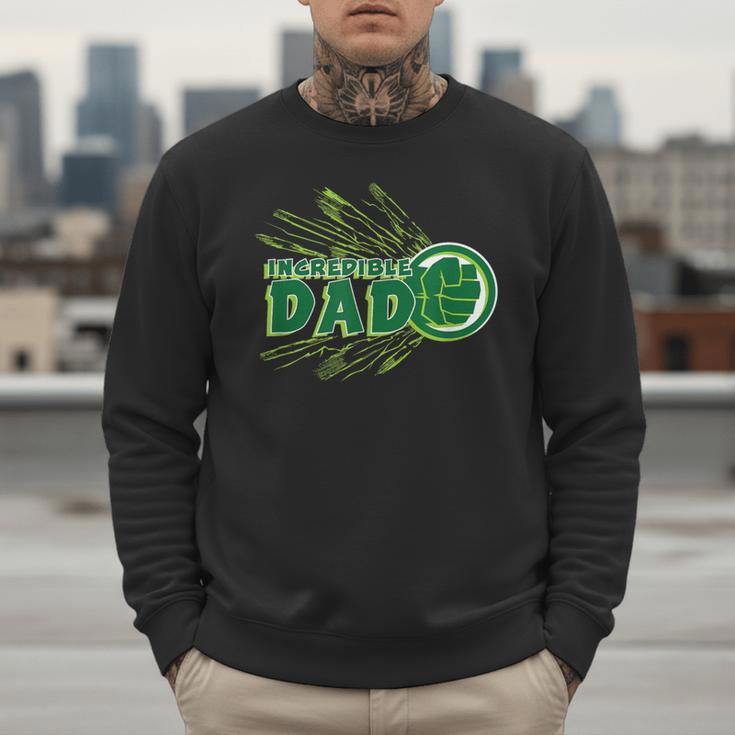 Marvel Hulk Incredible Dad Family Trip Vacation Father's Day Men Sweatshirt Marvel Hulk Incredible Dad Family Trip Vacation Father's Day Men Sweatshirt