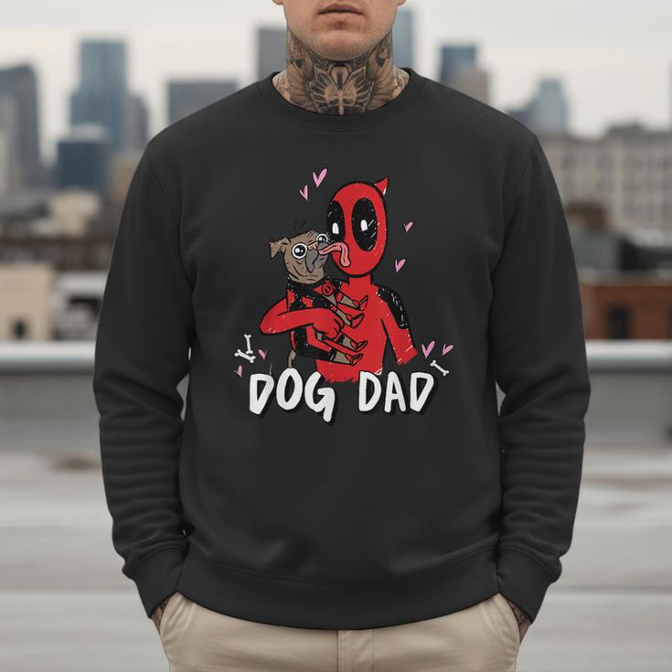 Marvel Super Heroes Pets Deadpool Loves Dogpool Dog Dad Men Sweatshirt