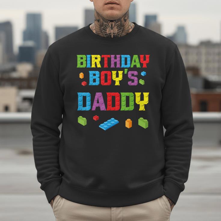Master Builder Birthday Boy's Daddy Building Bricks Blocks Men Sweatshirt Master Builder Birthday Boy's Daddy Building Bricks Blocks Men Sweatshirt