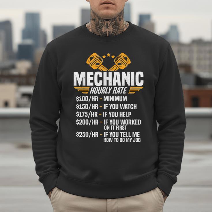 Mechanic Men Dad Hourly Rate Car Auto Garage Mechanic Men Sweatshirt Mechanic Men Dad Hourly Rate Car Auto Garage Mechanic Men Sweatshirt