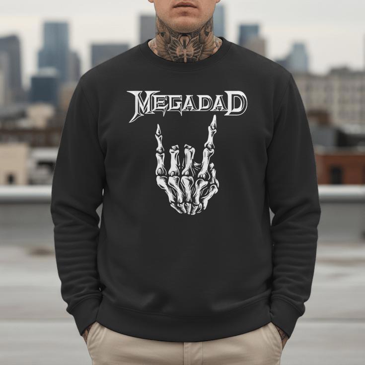 Megadad Retro 90s Hard Rock Band Heavy Metal Father's Day Men Sweatshirt