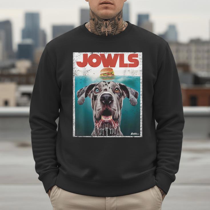 Merle Great Dane Jowls Paws Top Blue Eye Brown Dog Mom Dad For Men Women Girls Kids Men Sweatshirt