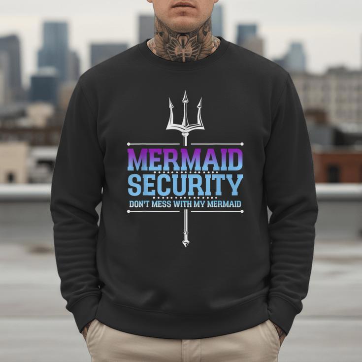 Mermaid Security Merman Merdad Mermaid Squad Fathers Day Dad Men Sweatshirt
