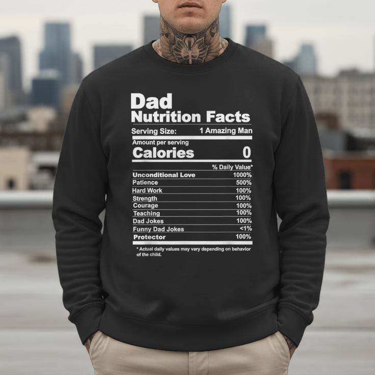 Miftees Fathers Day Tees Dad Nutrition Facts Men Sweatshirt Miftees Fathers Day Tees Dad Nutrition Facts Men Sweatshirt