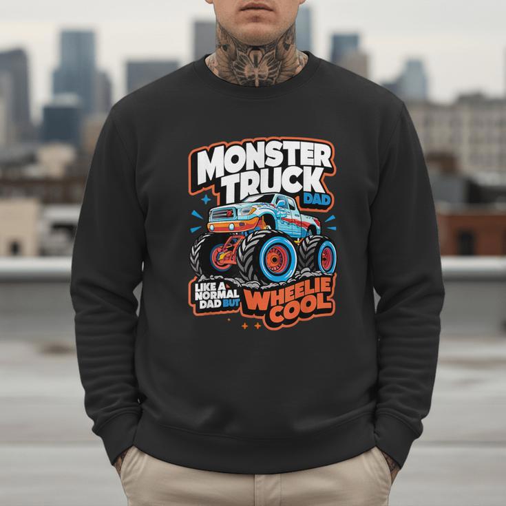 Monster Truck Dad Wheelie Cool Like Normal Dad Men Sweatshirt