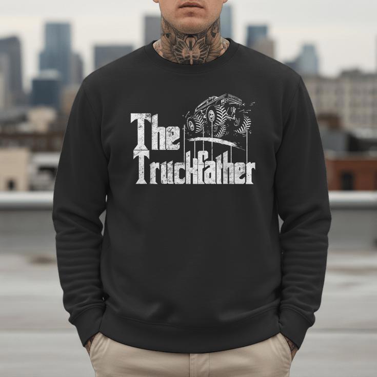 Monster Truck Jam Truckfather Dad Father UTE Pickup Men Sweatshirt