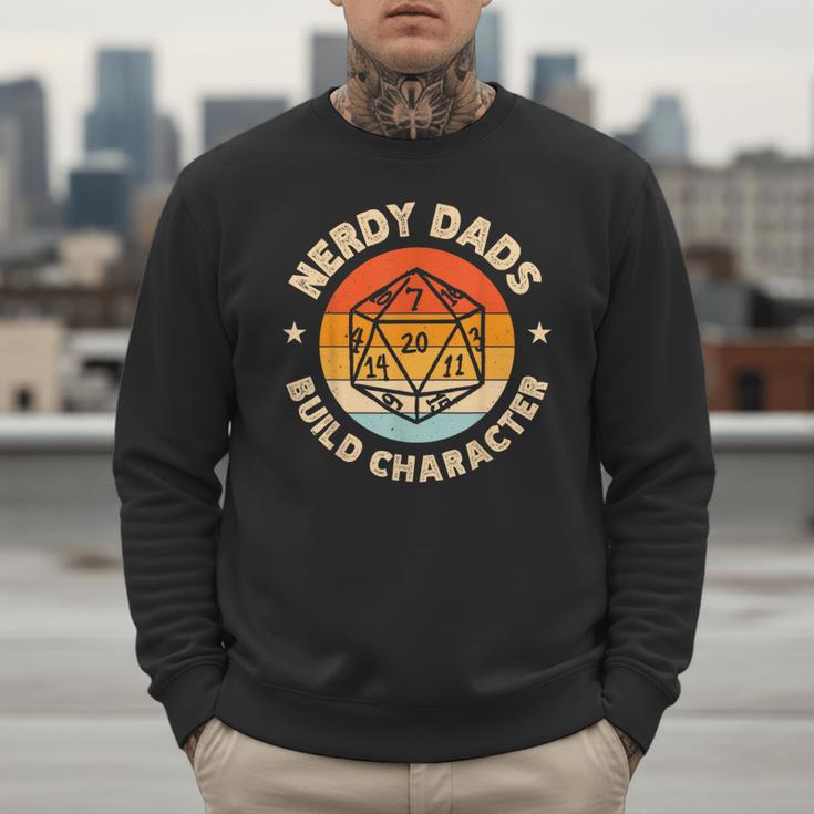 Nerdy Dads Build Character Men Sweatshirt