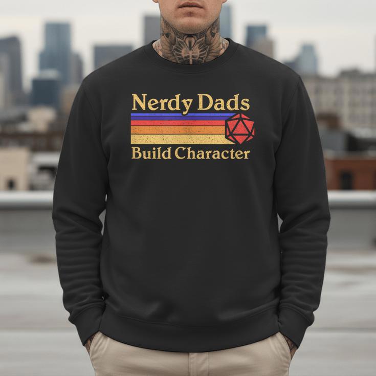 Nerdy Dads Dice For Tabletop RPG New Father Men Sweatshirt