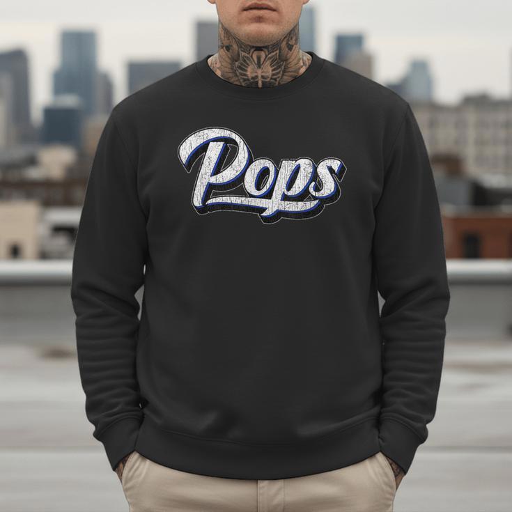 New Grandpa For Dad Called Pops Men Sweatshirt