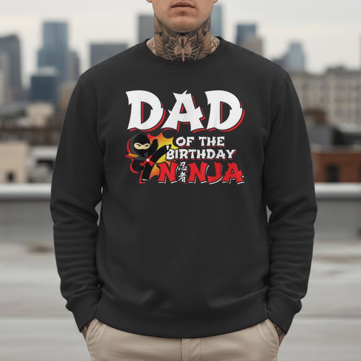 Ninja Birthday Party Dad Of The Birthday Ninja Small Men Sweatshirt