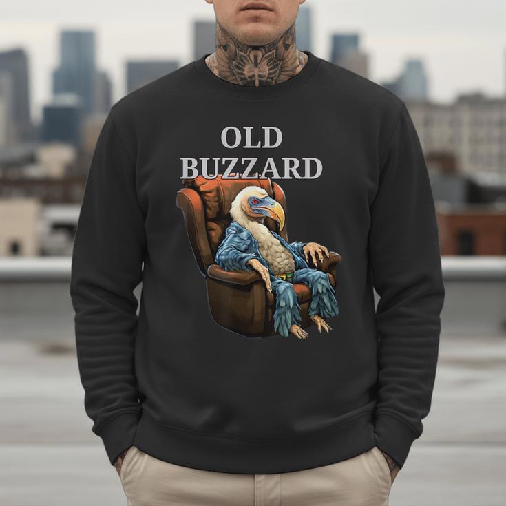Old Buzzard Bird Old Man Grandpa Recliner Dads Joke Men Sweatshirt