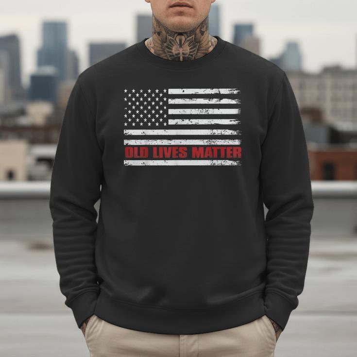 Old Lives Matter Tshirt 60th Birthday For Men 50th Dad Men Sweatshirt