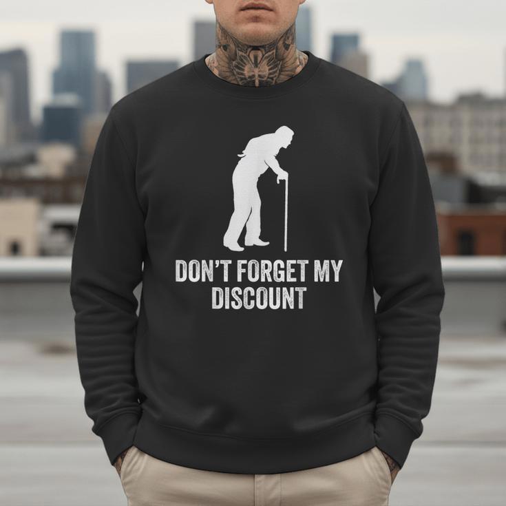 Old Man Gag Old Person Older People Men Dad Birthday Men Sweatshirt