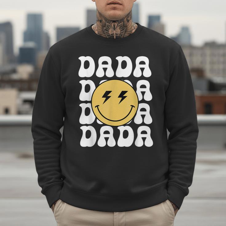 One Happy Family Birthday Matching Apparel Dada One Happy Dude Birthday Theme Family Matching Adult Child Short Sleeve Crew Neck Classic Fit Polyester 50 Cotton 50 Men Sweatshirt