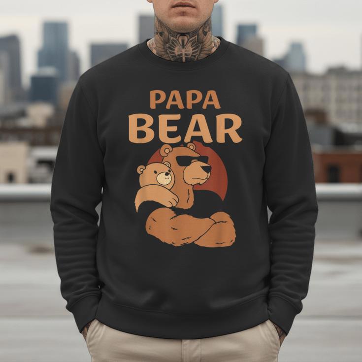 Papa Bear Bears Animal Pun Lover Dad Father Daddy Father's Men Sweatshirt Papa Bear Bears Animal Pun Lover Dad Father Daddy Father's Men Sweatshirt