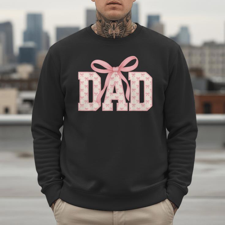 Pink Bow Dad Dad Life Best Dad Ever Father's Day Tees Men Sweatshirt