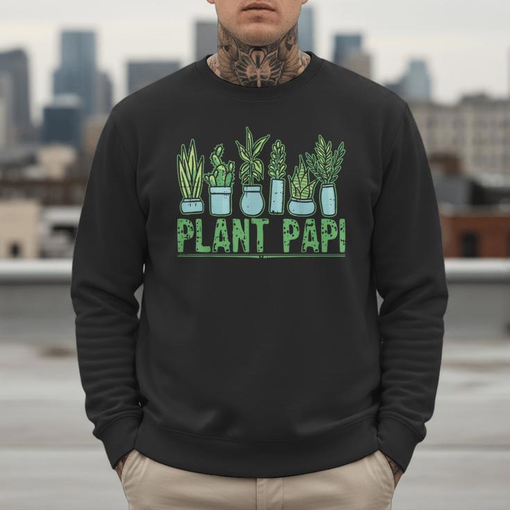 Plant Papi Daddy Father Gardener Gardening Father’s Day Men Sweatshirt