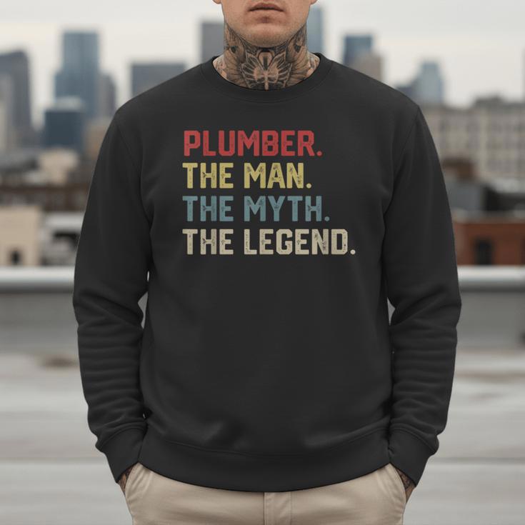 Plumber The Man The Myth The Legend Dad Hero Men Sweatshirt Plumber The Man The Myth The Legend Dad Hero Men Sweatshirt