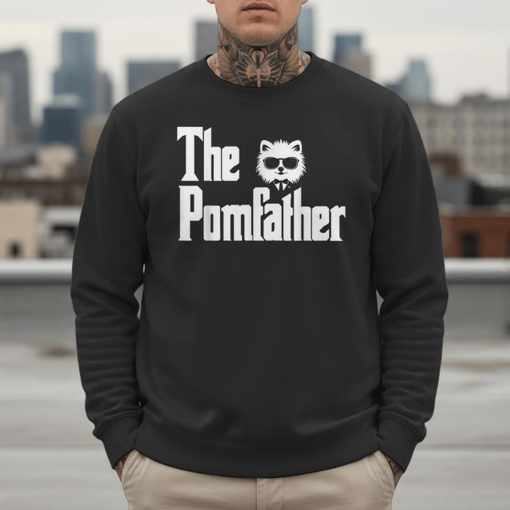 The PomFather Pomeranian Dog Dad Shirt Men Men Sweatshirt