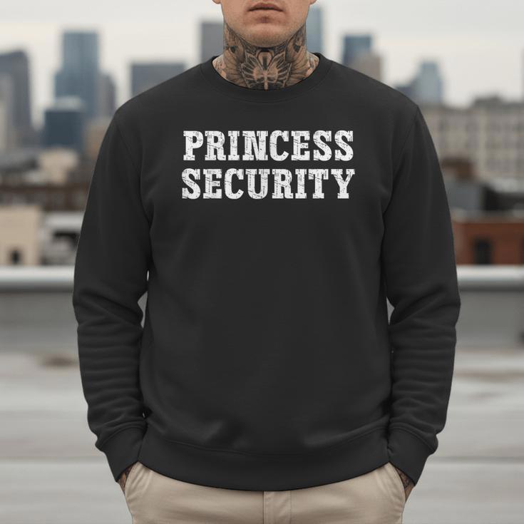 Princess Security Matching Boys Dad Mom Vintage Birthday Men Sweatshirt