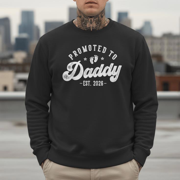 Promoted To Daddy Est 2026 First Time Dad Men Sweatshirt