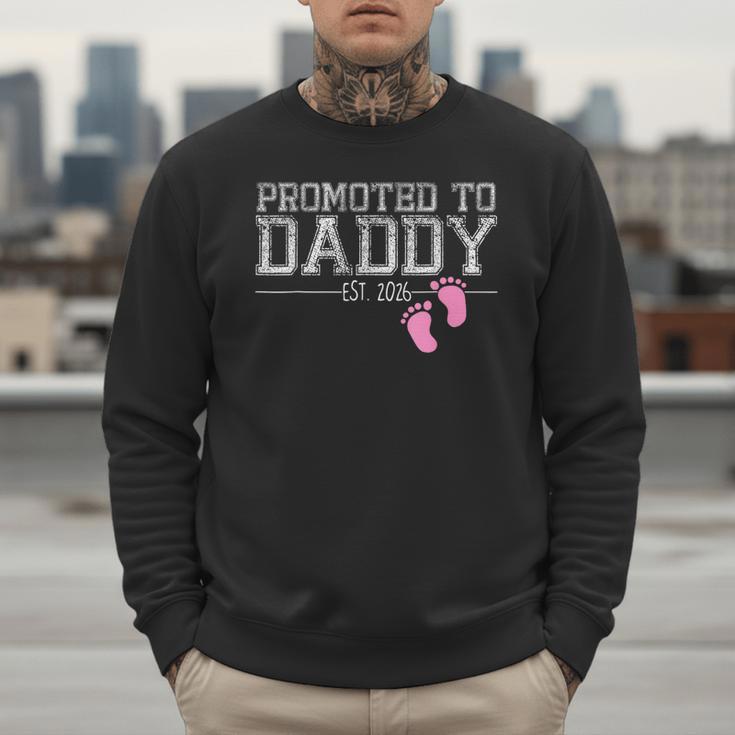 Promoted To Daddy Est 2026 Shirt New Daddy New Dad Men Sweatshirt