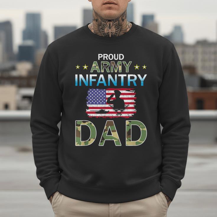 Proud Army Dad-Army Infantry Dad Camouflage Graphics Army Men Sweatshirt