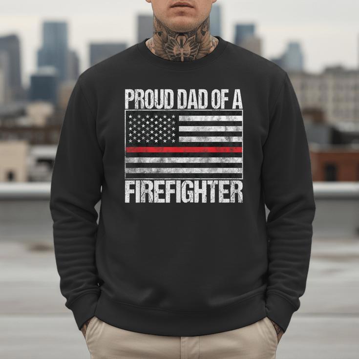 Proud Dad Of a Firefighter Fireman Parent Men Sweatshirt