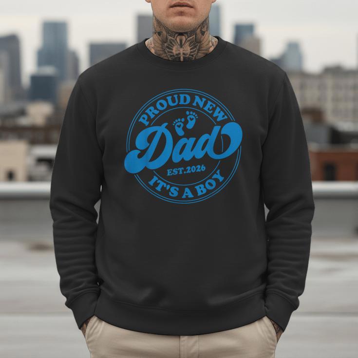 Proud New Daddy It's A Boy Dad To Be 1st Time Father Men Sweatshirt