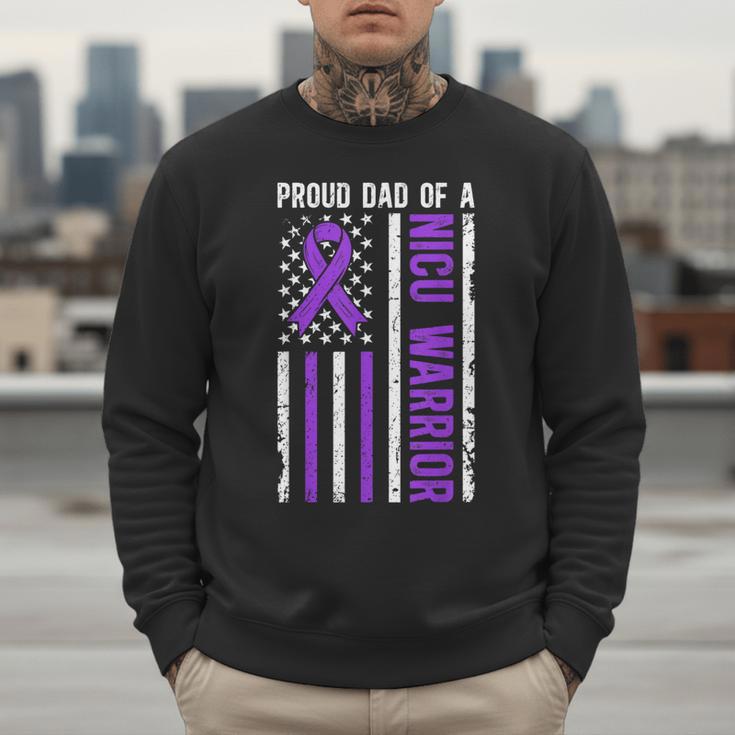 Proud NICU Dad Of NICU Warrior Micro Preemie Baby Father Men Sweatshirt Proud NICU Dad Of NICU Warrior Micro Preemie Baby Father Men Sweatshirt