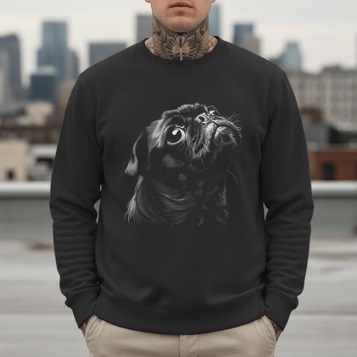 Pug For Dog Mom Dad Cute Pug Men Women Kids Men Sweatshirt