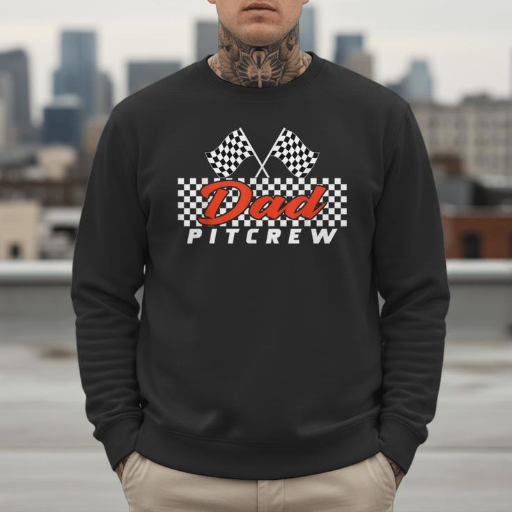 Race Car Birthday Party Racing Family Dad Pit Crew Men Sweatshirt