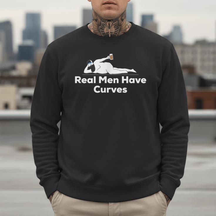 Real Men Have Curves Dad Body Men Sweatshirt