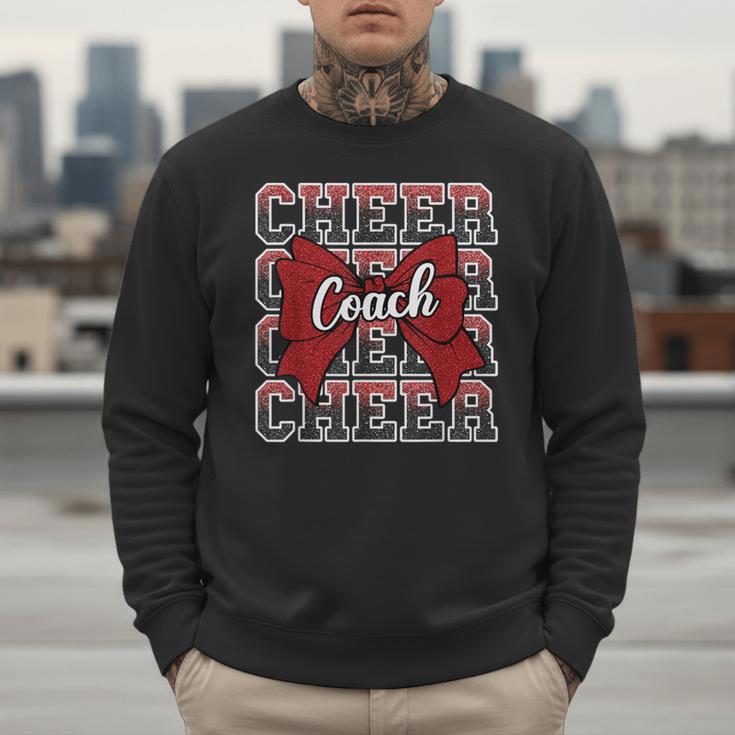Red Sport Loud Proud Cheer Coach Dad Father's Day Men Sweatshirt Red Sport Loud Proud Cheer Coach Dad Father's Day Men Sweatshirt