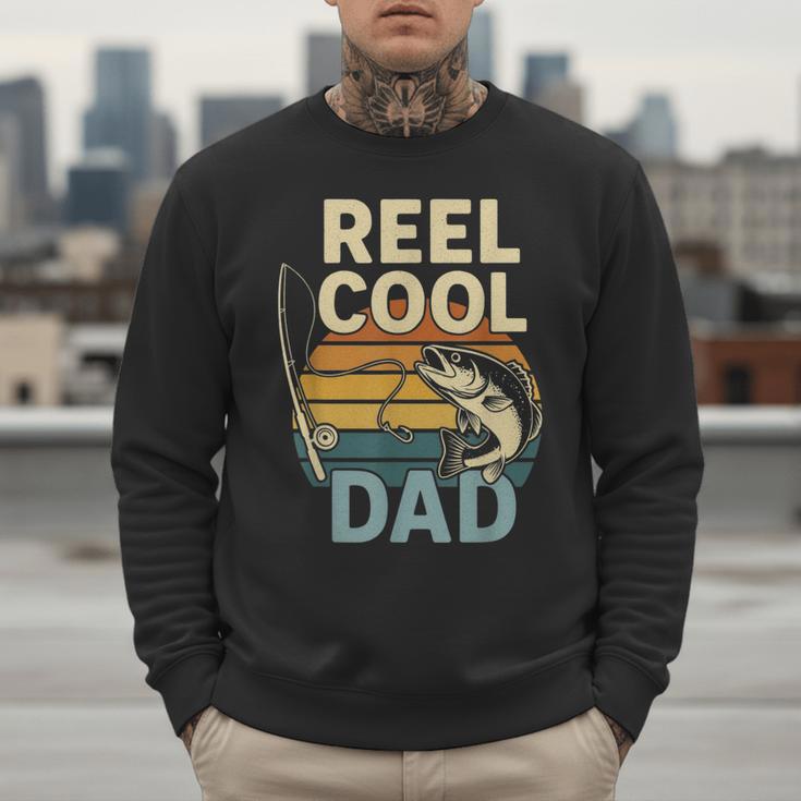 Reel Cool Dad Fathers Day Fishing Outdoors Men Sweatshirt