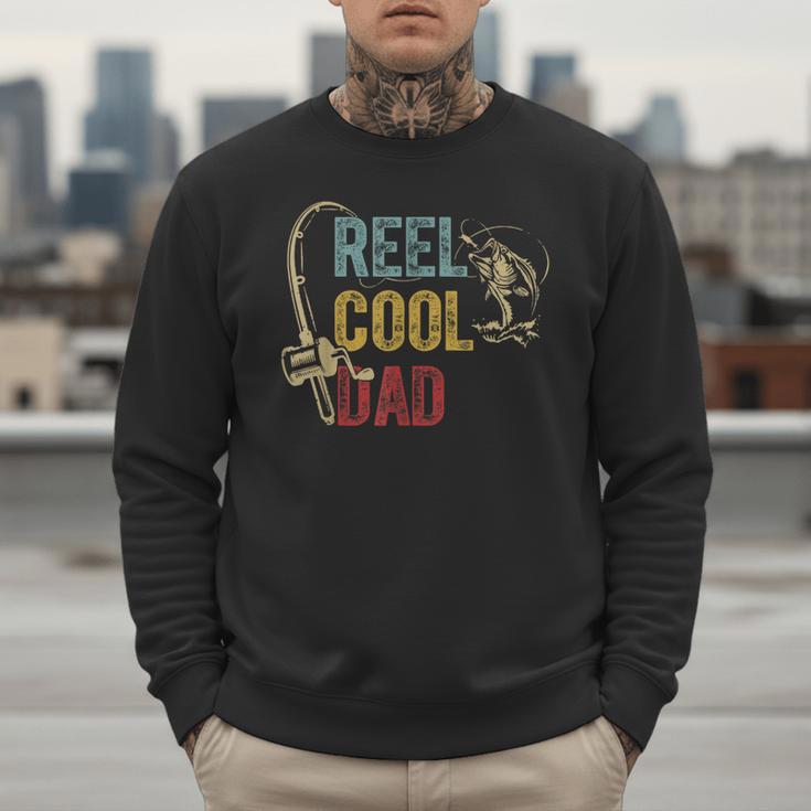 Reel Cool Dad Fishing Shirt Father's Day Fisherman Men Sweatshirt