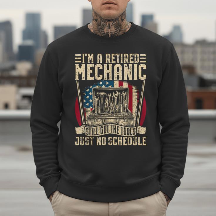 Retired Car Mechanic Tool Retirement Dad Grandpa Men Men Sweatshirt