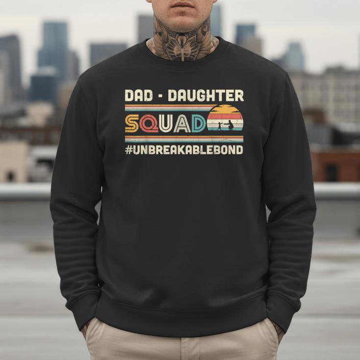 Retro Dad Daughter Squad Unbreakable Bond Father Daughter Men Sweatshirt