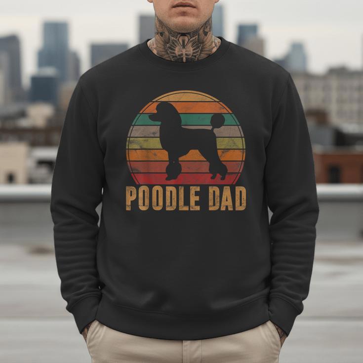 Retro Poodle Dad Dog Owner Pet Poodle Father Men Sweatshirt