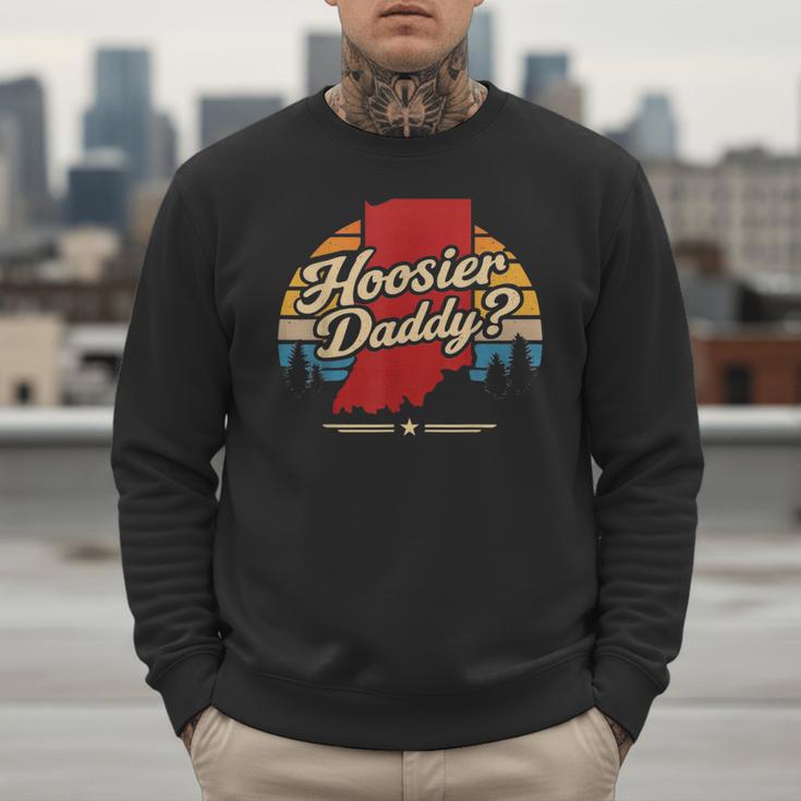 Retro Vintage US States Hoosier Daddy State Outline Desig Men Sweatshirt Retro Vintage US States Hoosier Daddy State Outline Desig Men Sweatshirt