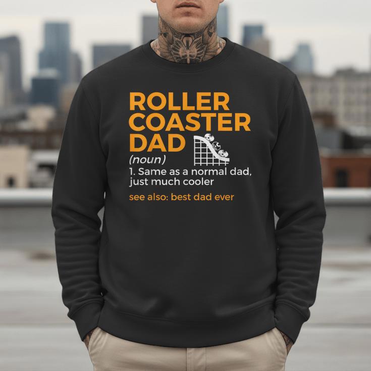 Roller Coaster Dad Definition Best Dad Ever Men Sweatshirt